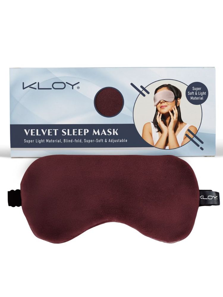 KLOY Breathable Sleep Eye Mask - Maroon