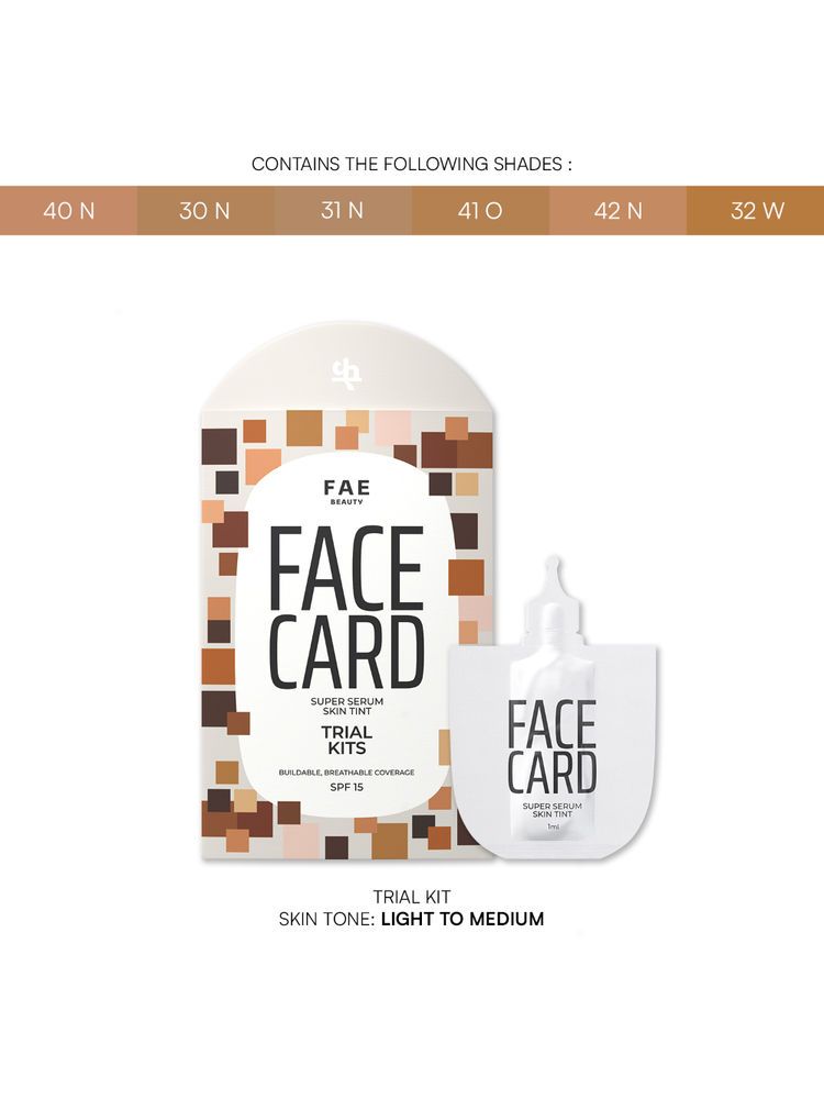 FAE Beauty Face Card Serum Foundation Trial Kit-picture-19