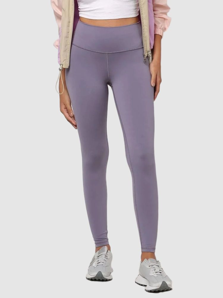 gap fashion GAP Women Purple Knitted Solid Leggings-picture-12