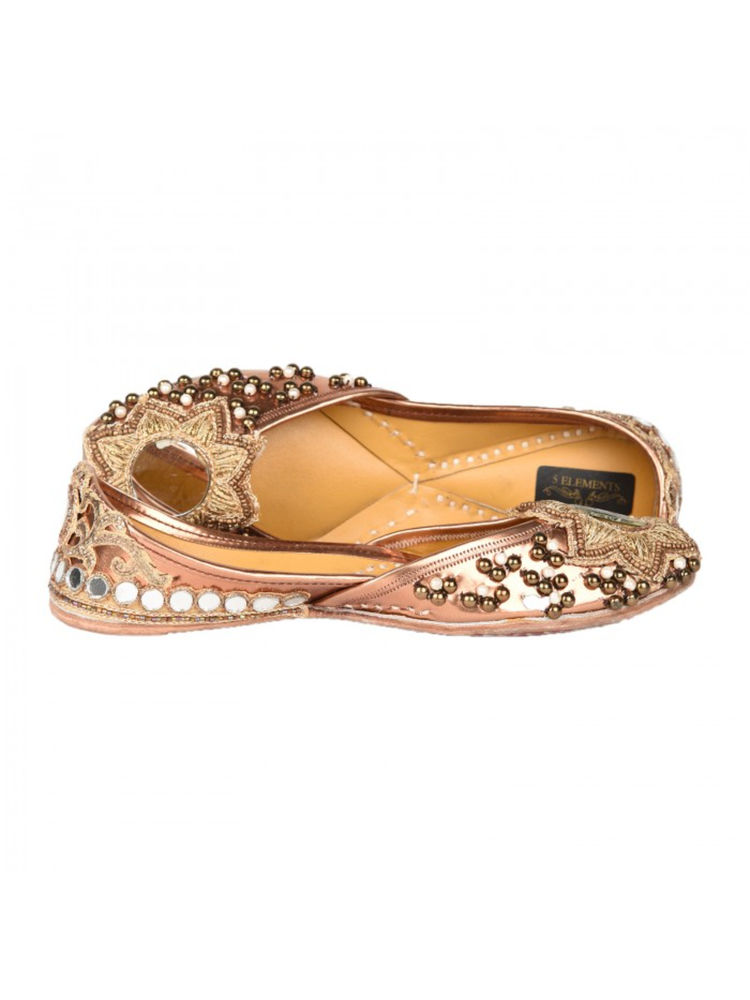 5 Elements by Radhika Gupta Rose Gold Love Jutti-picture-29