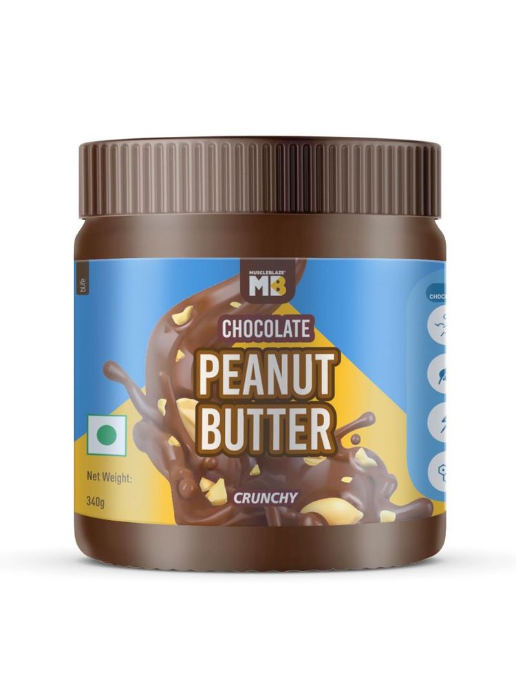 MuscleBlaze Chocolate Peanut Butter - Crunchy