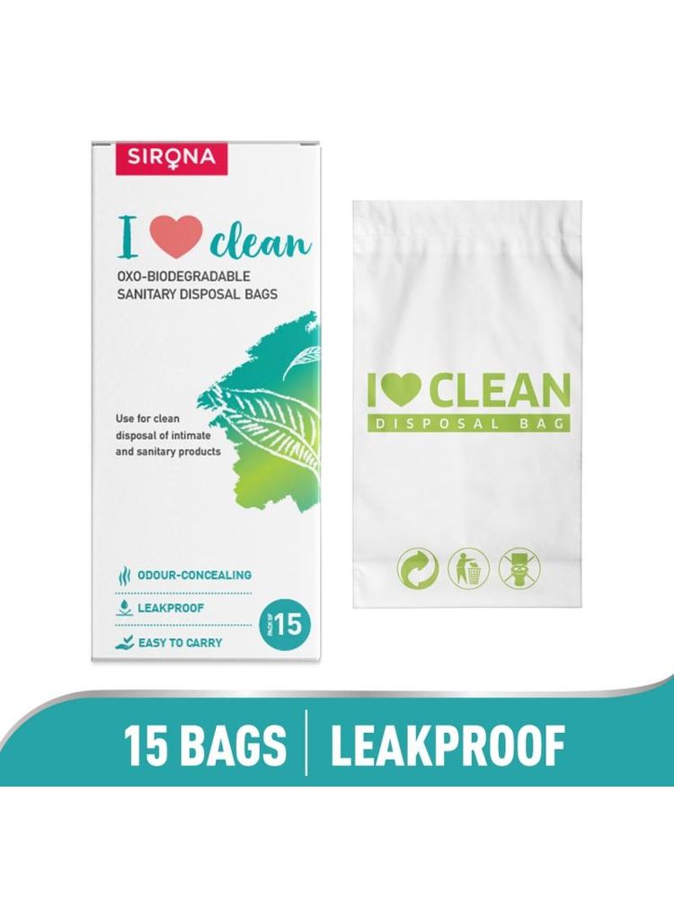 Sirona Oxo Biodegradable & Leak-Proof Sanitary Disposal Bags For Discreet Disposal Of Hygiene Waste