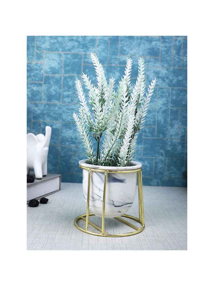 Tayhaa White Fern Artificial Plant with Pot-image-42