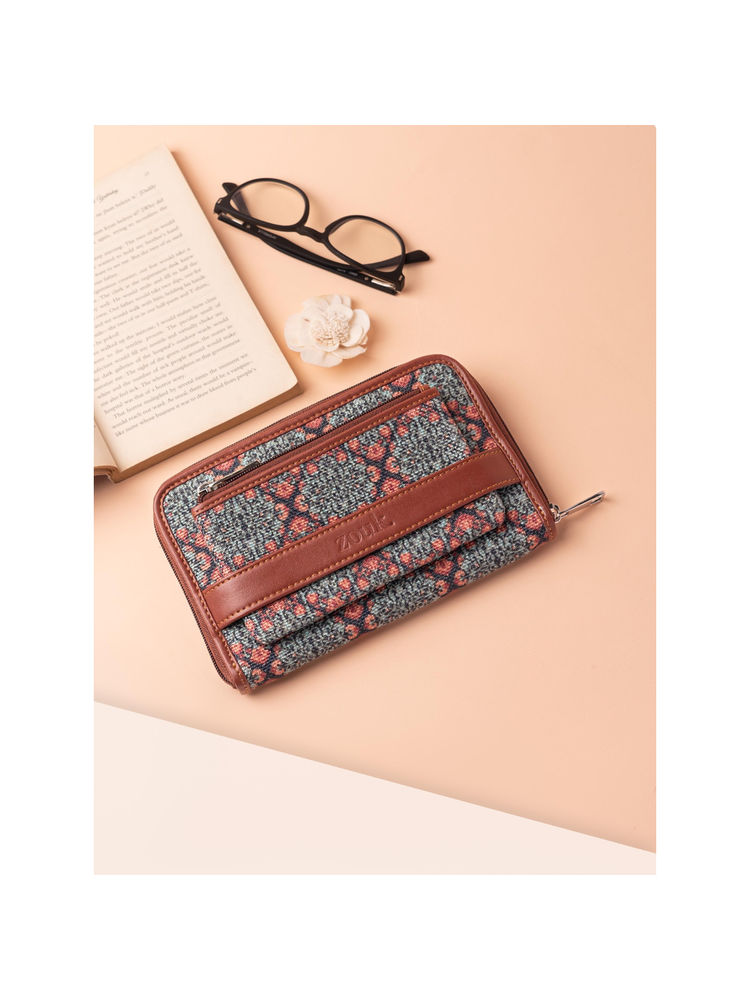 Zouk Kolkata Nouveau Classic Zipper Wallet-image-32