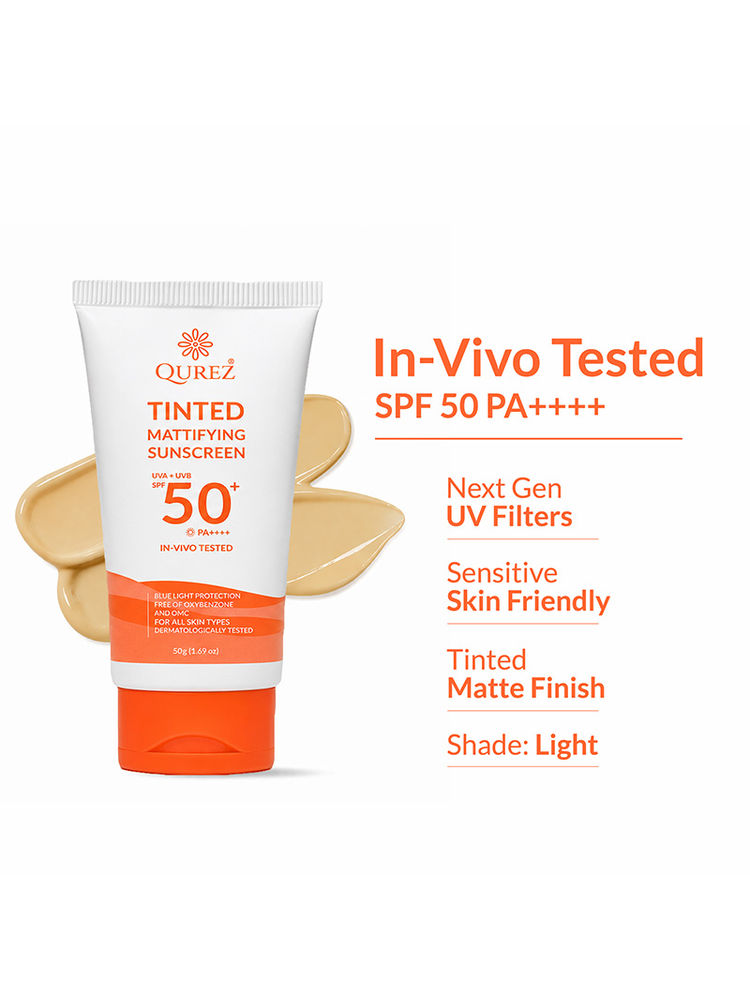 Qurez Tinted Mattifying Sunscreen SPF 50+ PA++++-picture-16
