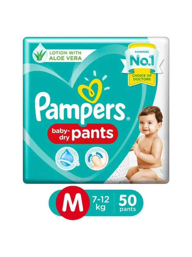 Pampers New Diapers Pants, Medium