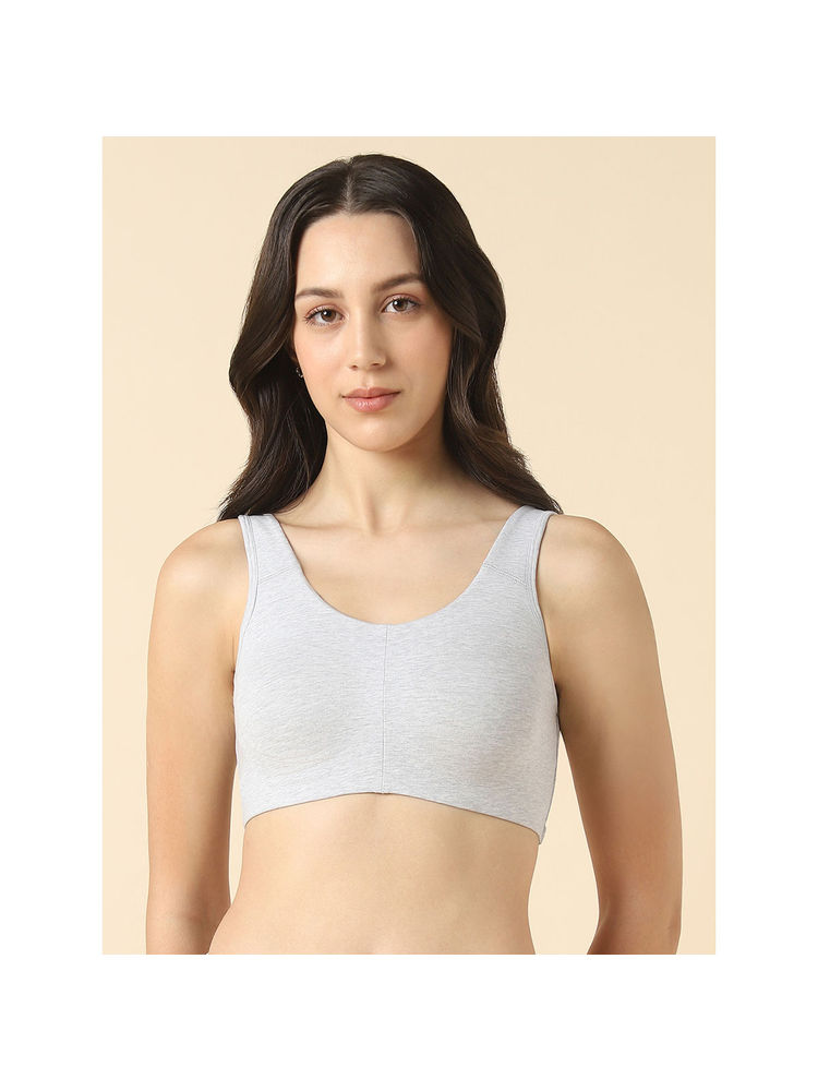 Van Heusen Women Solid Wireless Full Coverage Non Padded Bra Grey-picture-28
