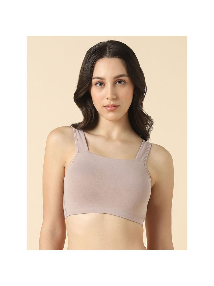 Van Heusen Women Solid Anti Bacterial Wireless Full Coverage Padded Bra Beige-picture-12