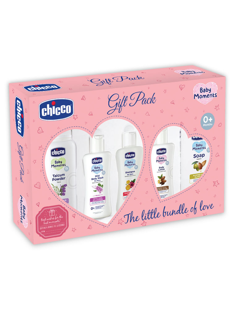 Chicco Baby Moments Essential Gift Set For Babies - Pink-picture-25