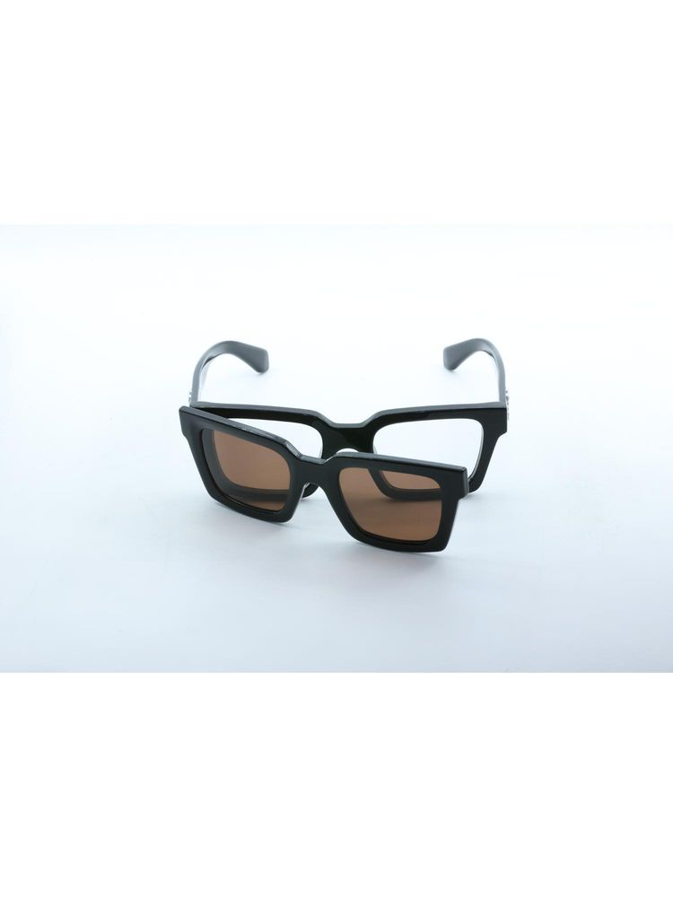 OFF-WHITE Acetate Black Square Sunglass for Unisex-Ow90001064P50 (55)-image-28