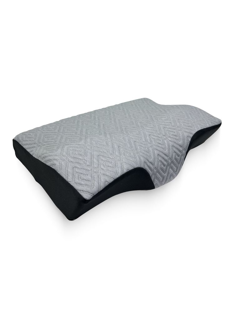 SLEEPSIA Contour Memory Foam Cervical Pillow - Orthopedic Neck Pillow Grey-image-38