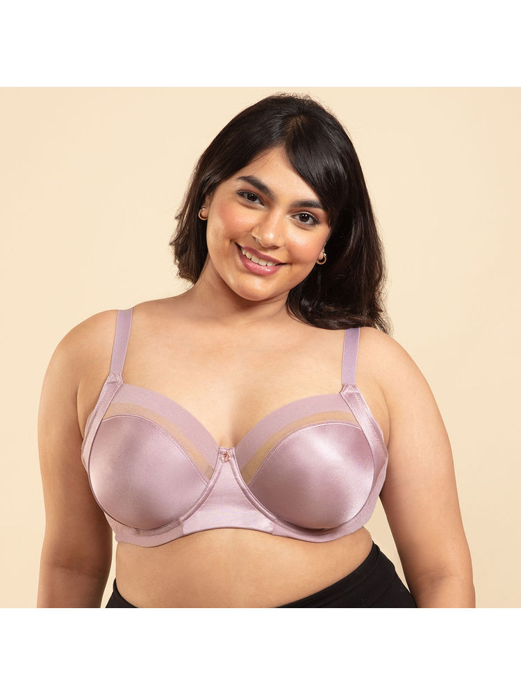 Nykd By Nykaa Infinity Edge Super Support Non Padded Wired Full Coverage Bra NYB150 Elderberry