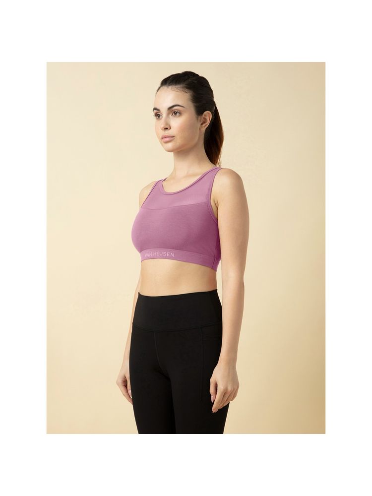 Van Heusen Woman Lingerie and Athleisure Pro Active Anti Bacterial Sports Bra -Purple