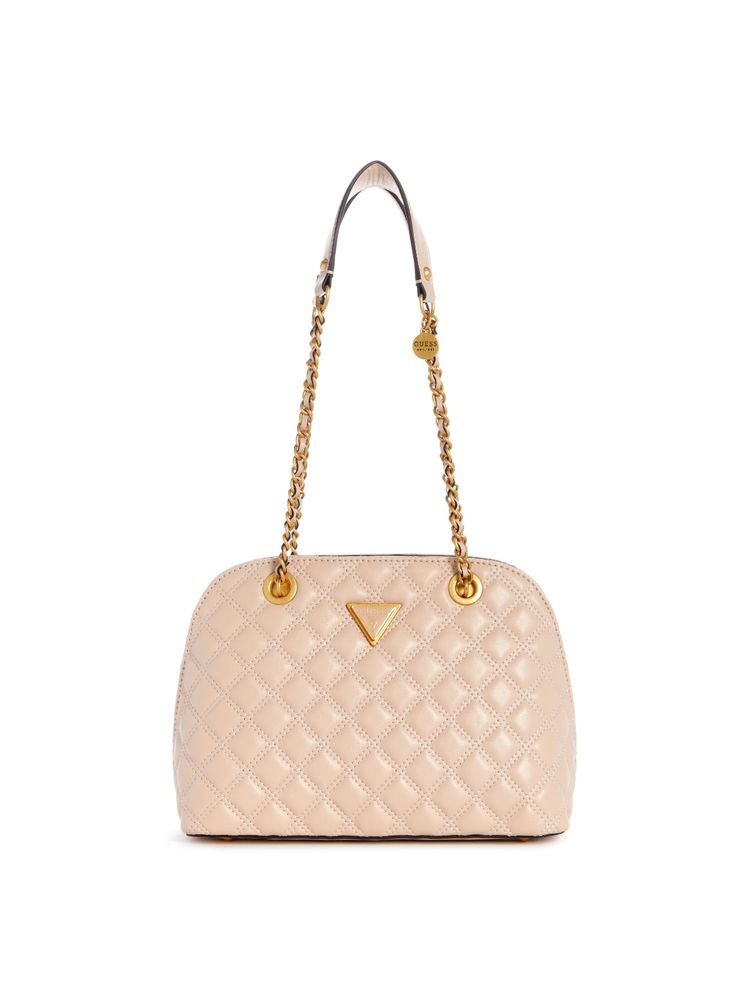 guess fashion Guess Beige Giully Dome Satchel Bag-picture-21