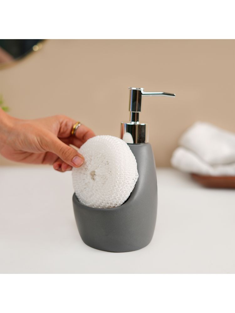 Voncasa Grey 330ml Ceramic Soap Dispenser-picture-15