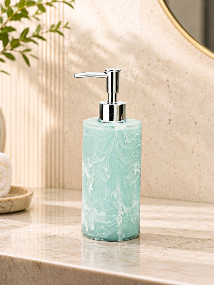 Voncasa 310Ml Ocean Mist Blue Polyresin Soap Dispenser-picture-24