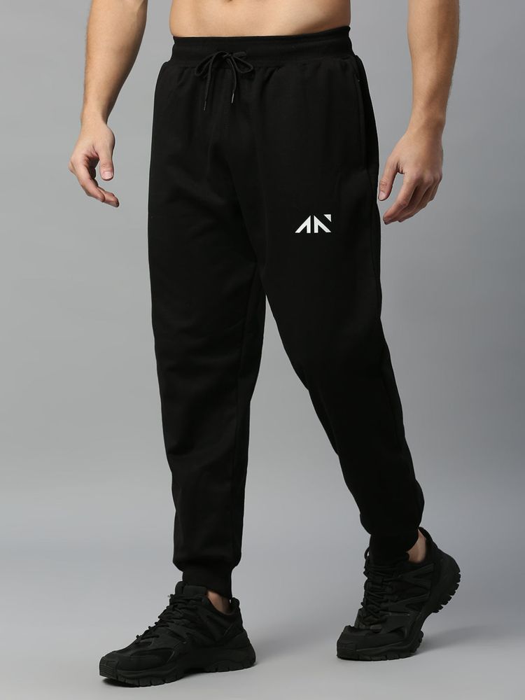 AESTHETIC NATION Oversized Luxe Joggers Black-picture-15