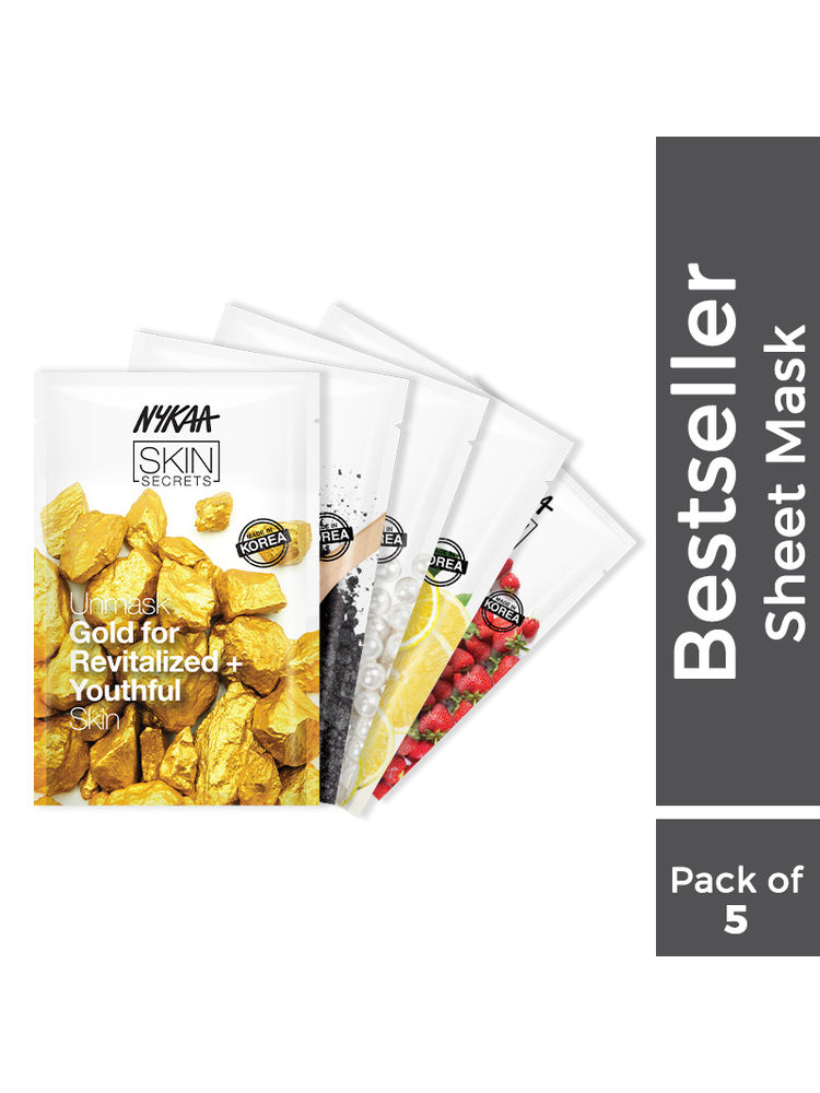 nykaa skin Nykaa Naturals Skin Secrets Bestseller Sheet Mask - Monthly Pack-picture-14