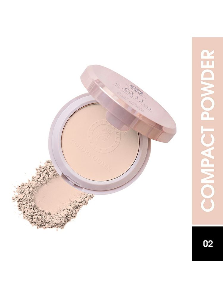 Colors Queen 2-In-1 Oil Control Compact Powder with SPF 15 - Ivory - Shade - 01-image-40