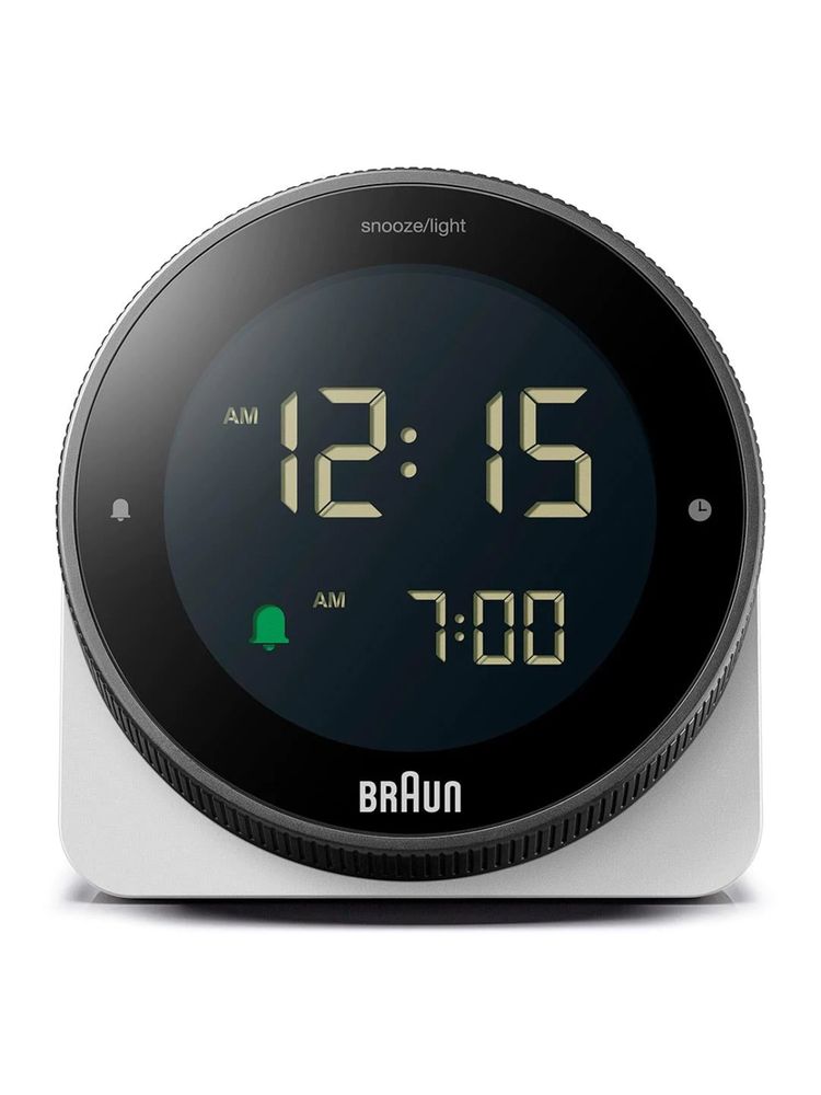 braun fashion Braun Digital Alarm Clock with Snooze, Negative LCD Display White-picture-15