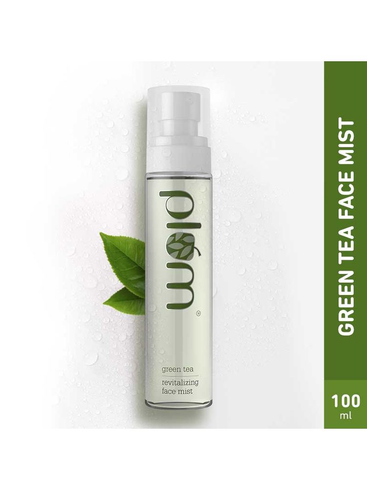 Plum Green Tea Revitalizing Spray Face Mist With Glycolic Acid & Aloe Vera - Hydrates & Refreshes