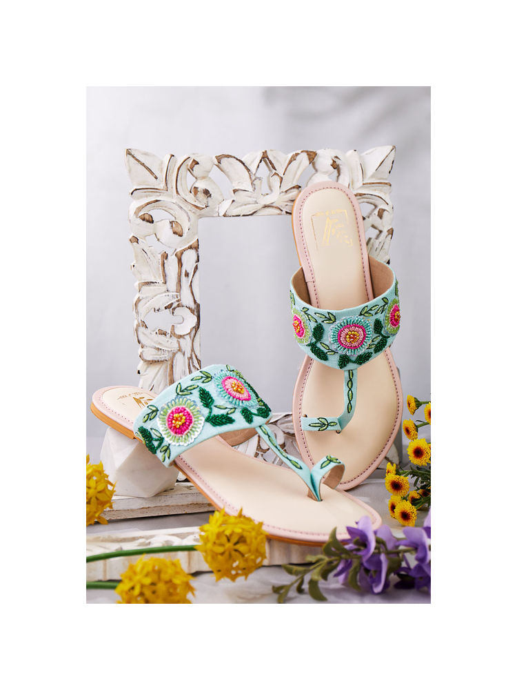 House of Vian Gulbagh Multi-Color Kolhapuri-picture-21