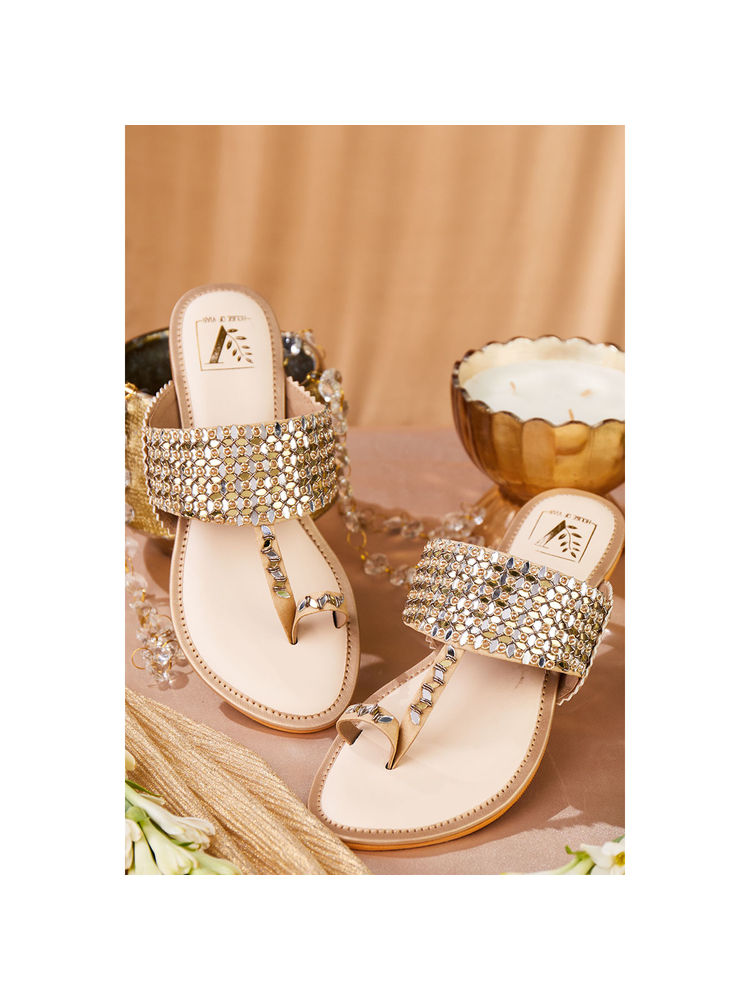 House of Vian Sheesha Gold Kolhapuri