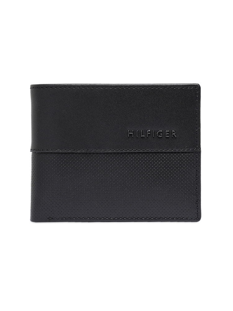 Tommy Hilfiger Men Black RFID Protected Tuxtla Slimfold Wallet