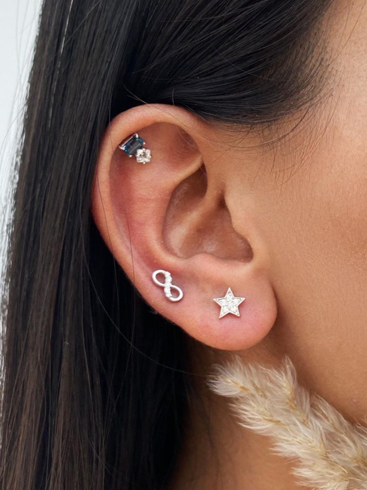 Boldiful Twinkle Star Helix 925 Sterling Silver Piercing Minimal Studs-image-20