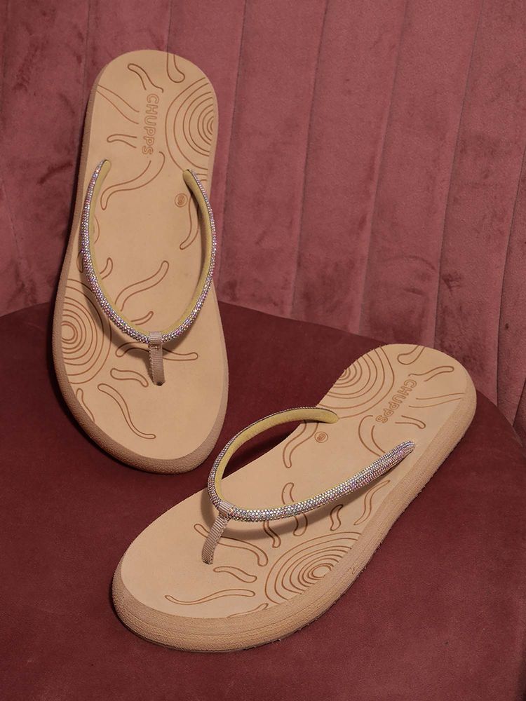 Chupps SOLIS Beige Flip Flops-image-48