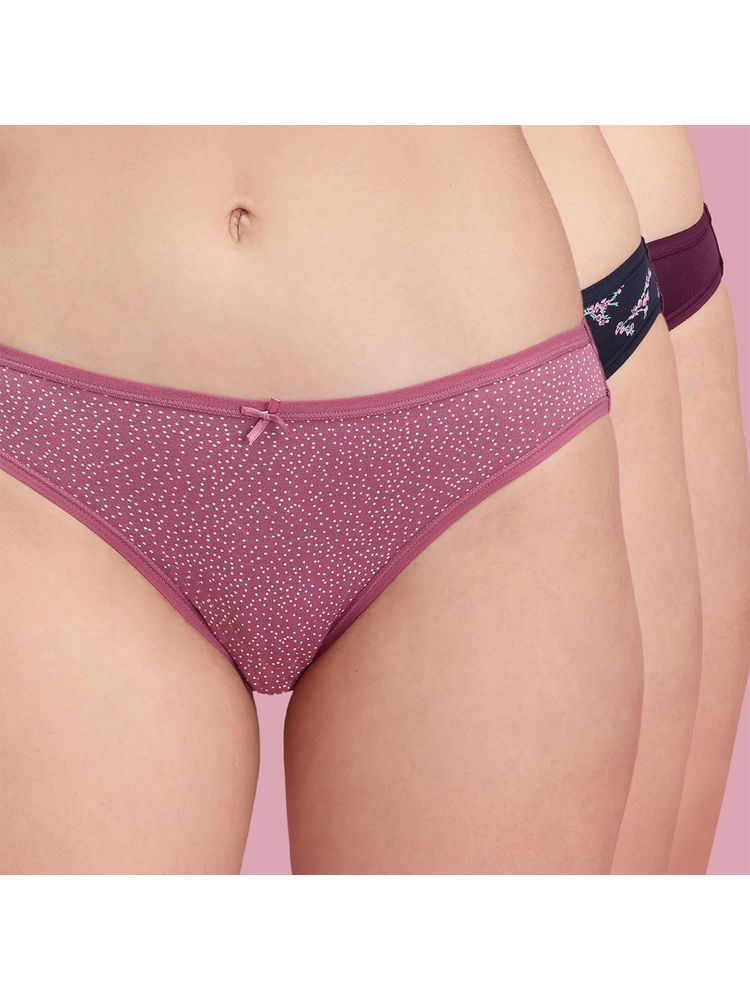 Nykd By Nykaa Low Rise Cotton Bikini Panty with Outer Elastic-NYP030-Multicolor-P03-Colors & Print May Vary-picture-15