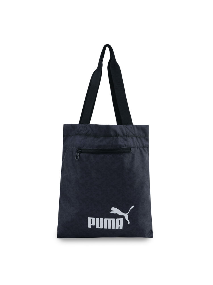 Puma Navy Blue Washed Packable Style Printed Tote Bag-picture-40