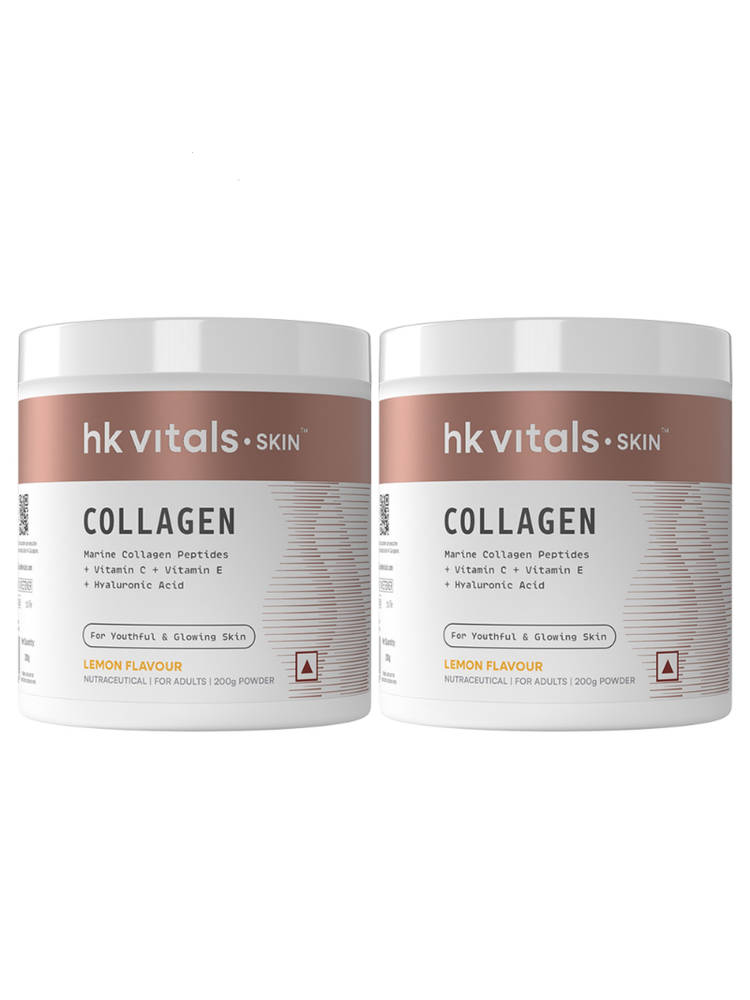HealthKart HK Vitals Marine Collagen Supplement - Lemon (Pack Of 2)