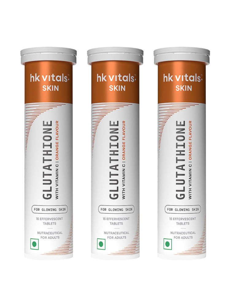HealthKart HK Vitals Glutathione With Vitamin C Effervescent Tablets - Orange (Pack Of 3)-picture-25