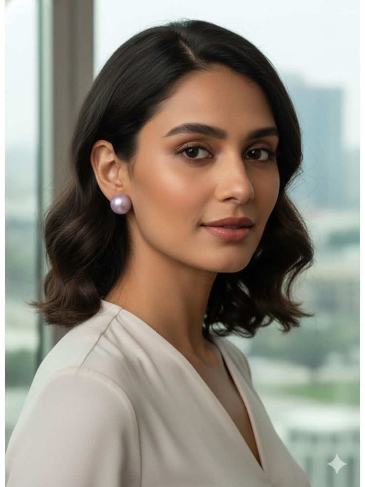 Kraft Smiths Women Purple Brass Earrings