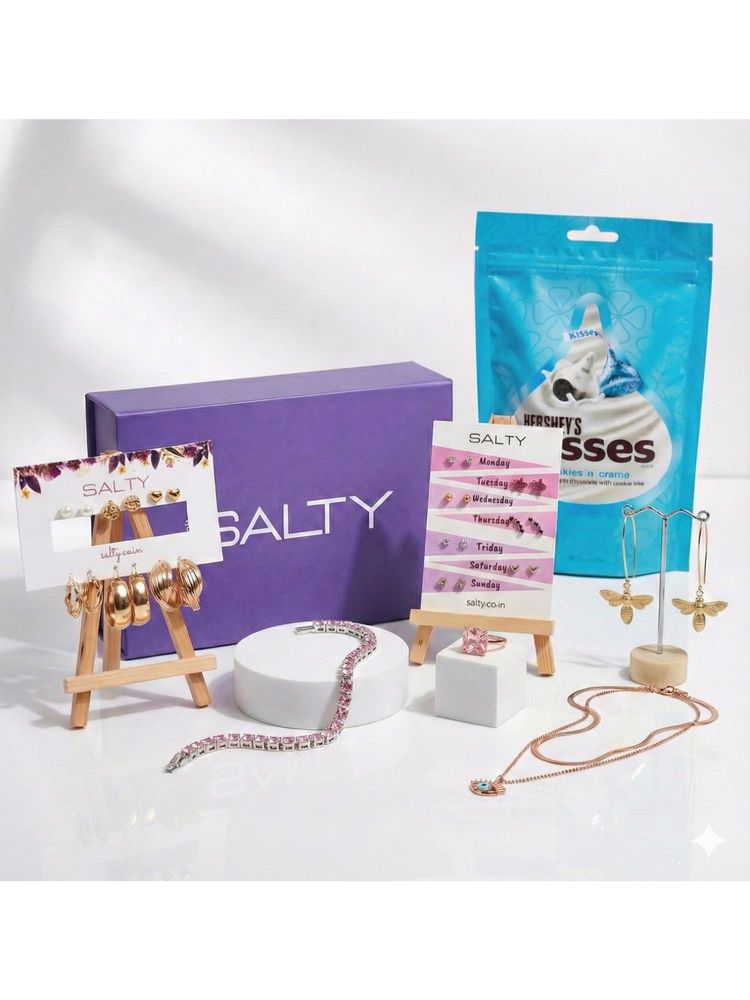 Salty Women Multi-Color Alloy Jewellery Set-image-40