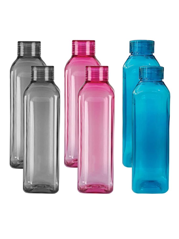 Kuber Industriess For Kids & Adults Refrigerator Plastic Bottle Set of 6 Assorted-image-33