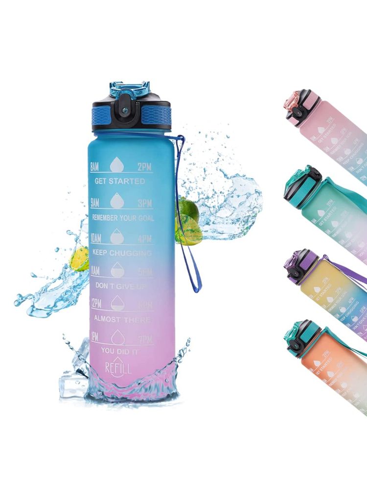 Kuber Industries Sipper Bottle 1 Litre I Motivational Water Bottle-image-1