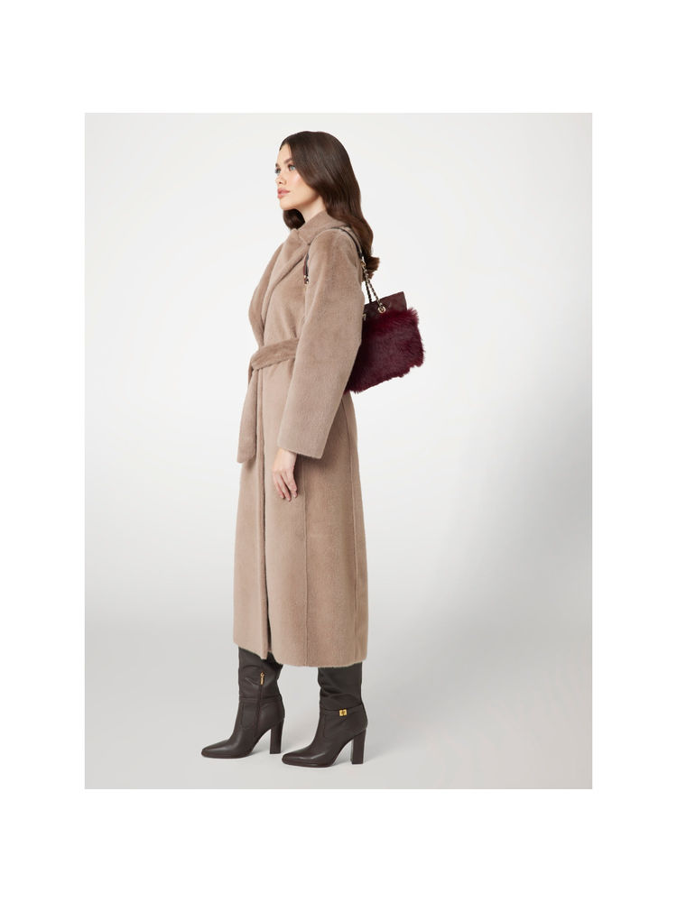 Guess Burgundy Textured Hand Bag-image-22
