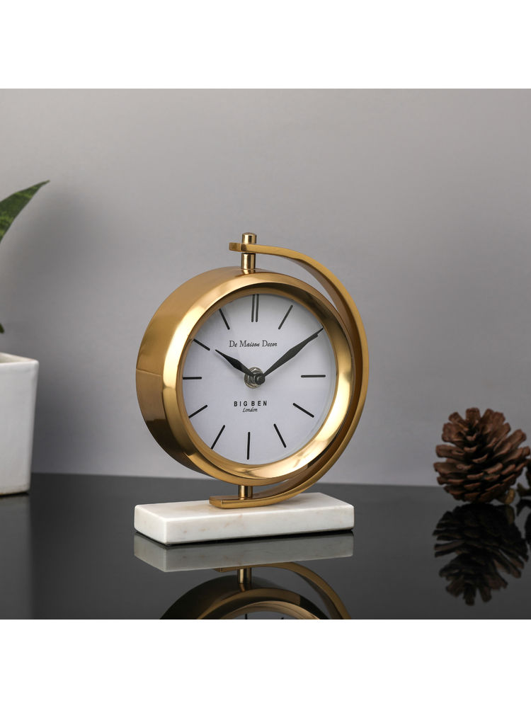 De Maison Decor Gold Marbellic Table Clock Small-picture-28