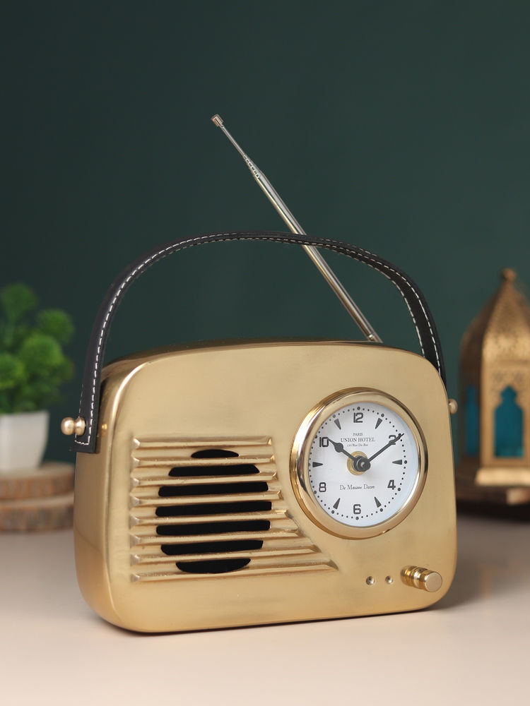 De Maison Decor Melodic Memories Table Clock Gold-image-37