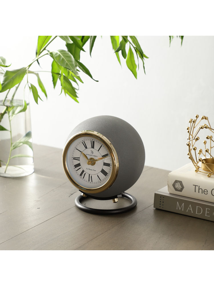 De Maison Decor Assiral Stand Clock Grey-image-34