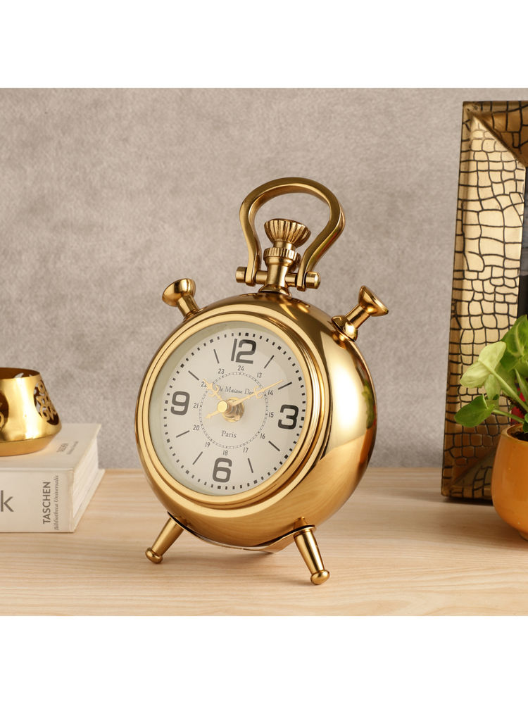 De Maison Decor The Belvedere Table Clock Gold-image-46