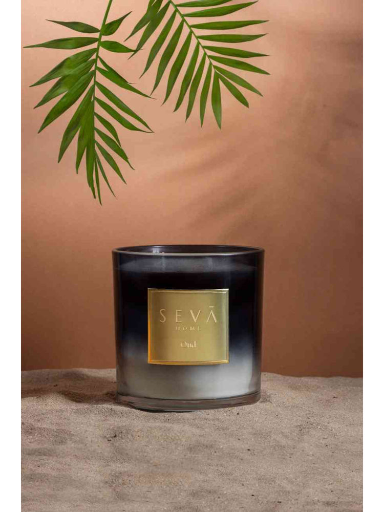 SEVA HOME Black Signature Scented Candle - Oud-image-49