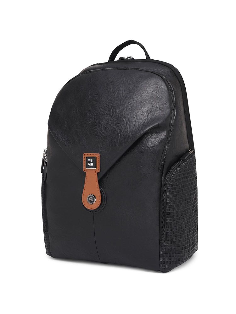 EUME Unisex Helix 28L Polyurethane Up To 15 Inch Laptop Backpack -Black-image-38
