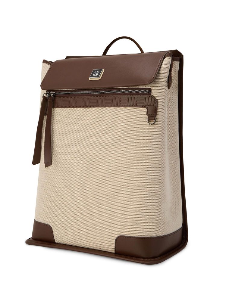 EUME Unisex Kyros 21L Canvas Up To 15 Inch Laptop Backpack -White-image-42