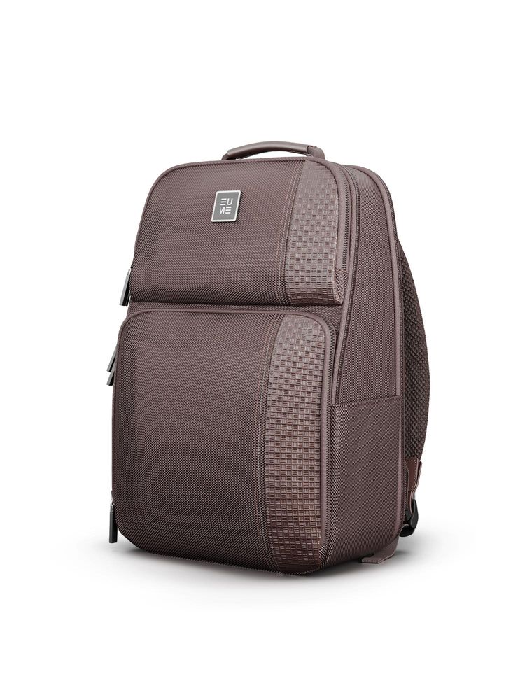 EUME Unisex Zenith 24L Polyurethane Up To 15 Inch Laptop Backpack -Brown-image-15
