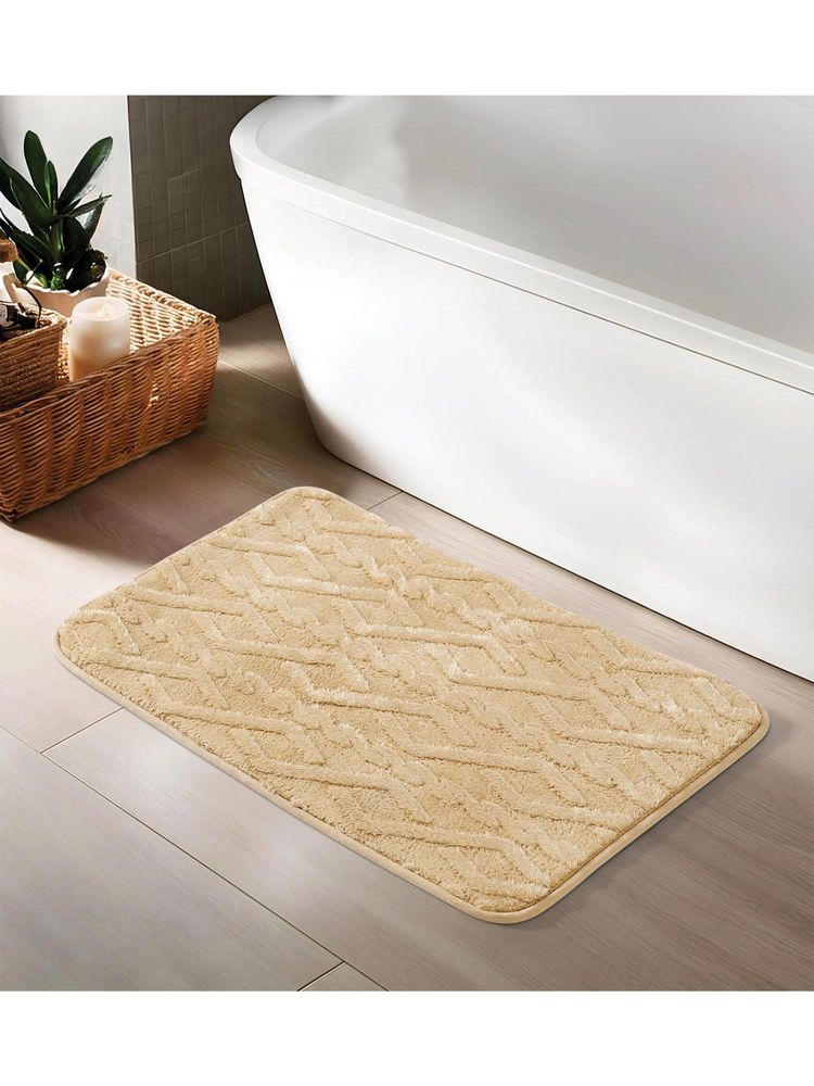 OBSESSIONS 850 GSM Polyester Bathmat - Tan-picture-16