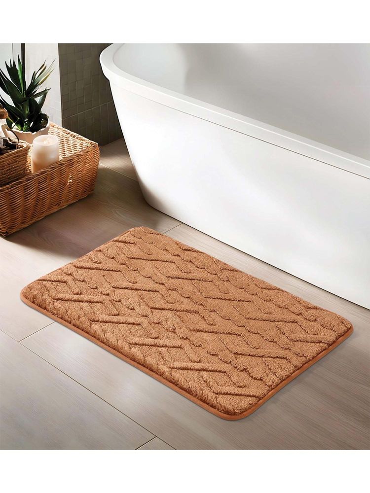 OBSESSIONS 850 GSM Polyester Bathmat - Brown-picture-11