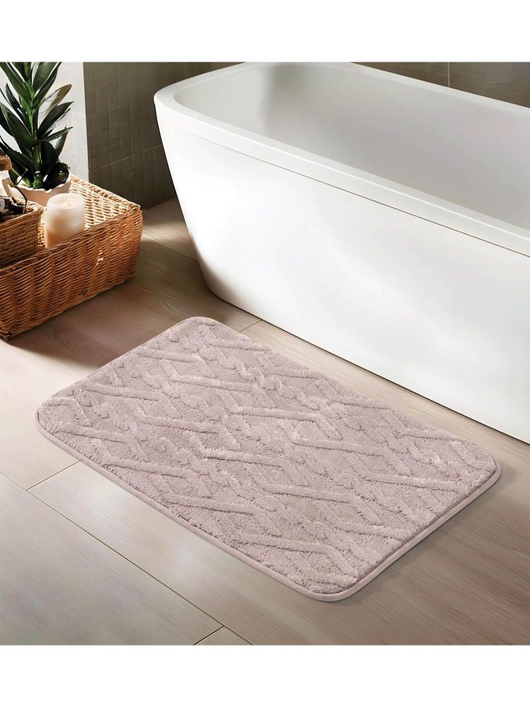 OBSESSIONS 850 GSM Polyester Bathmat - Peach-image-2